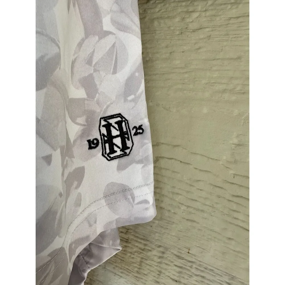 Adidas Golf Prisma Allover Print Vinoy Club 1925 Performance Polo Men's 2XL
